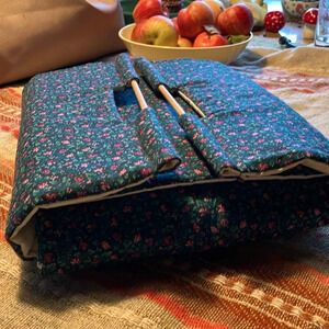 Pie plate carrier handmade easy transport of food casseroles pies insulated